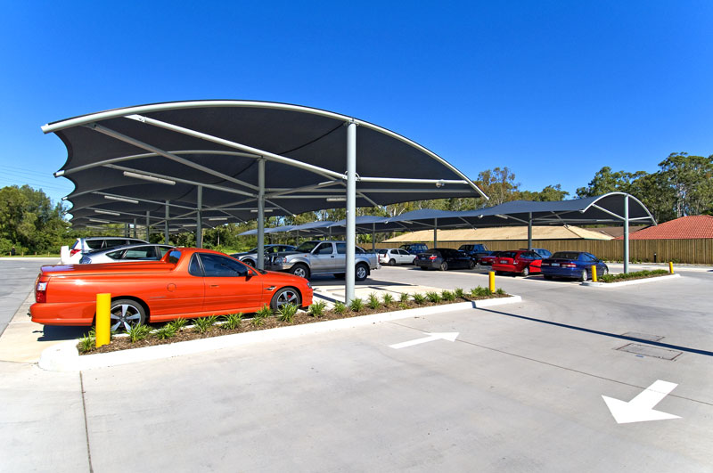 Car Park Shade Sails Structures and weather protection Car Park Tension Membrane Structures